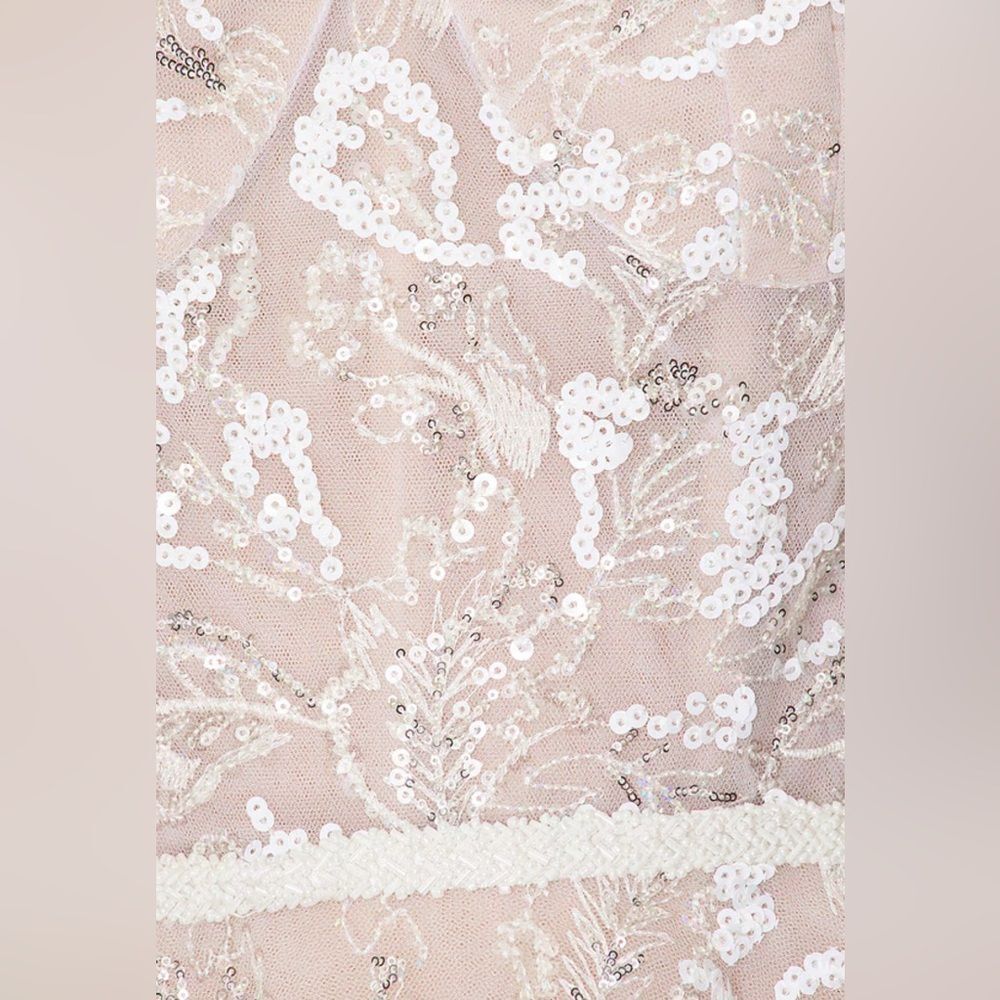 NWOT Bronx and Banco Midnight Bridal Sequin Mini Dress in White - Picture 4 of 15